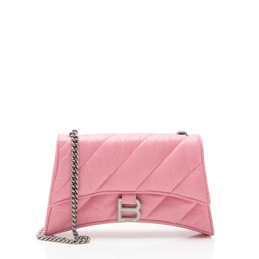 Balenciaga Quilted Leather Crush Small Chain Bag